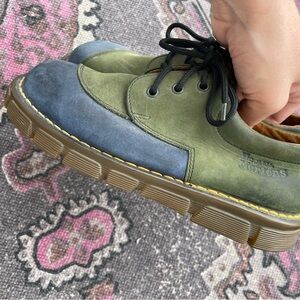 Dr. Martens Olive Green and Navy Oxfords